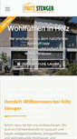 Mobile Screenshot of fritzstenger.de